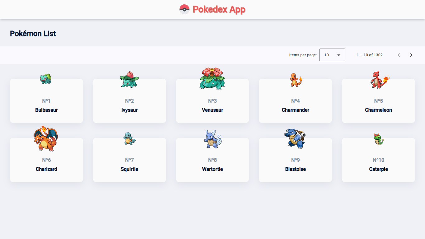 Project Preview pokedex-app